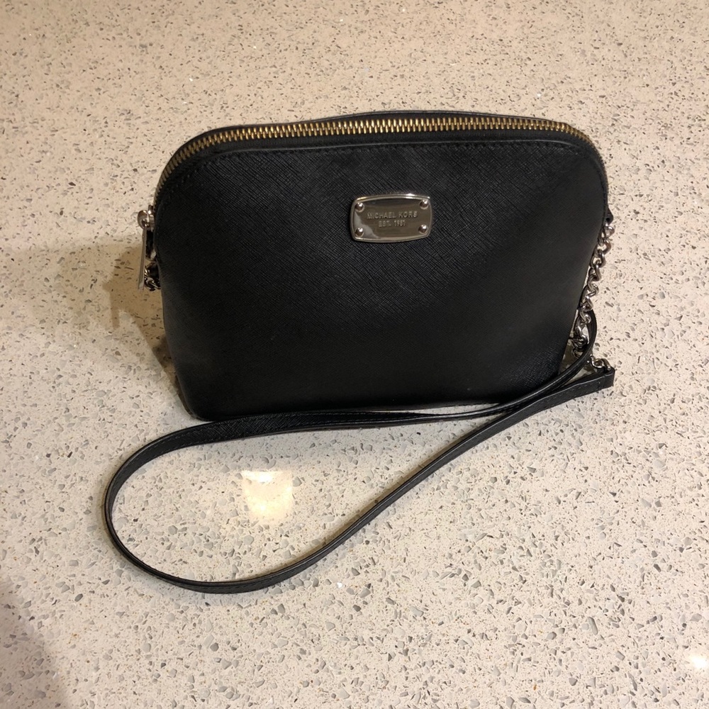 Michael Kors black crossbody bag